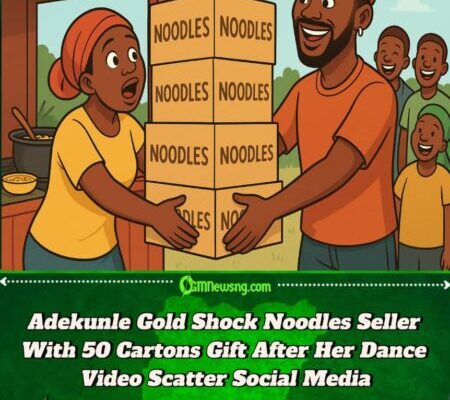 Adekunle Gold Surprise Noodles Seller With Over 50 Cartons After Her Dance Video Go Viral"