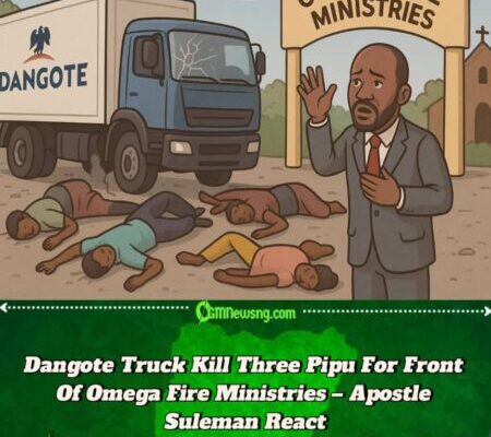 Apostle Suleman React As Dangote Truck Kill Three Pipu For Front Of Omega Fire Ministries Church