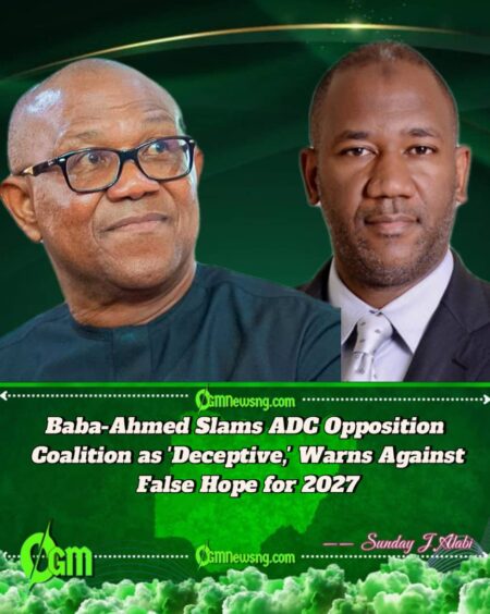 Baba-Ahmed Dismisses ADC Coalition as 'Deceptive', Pledges Loyalty to Obi for 2027