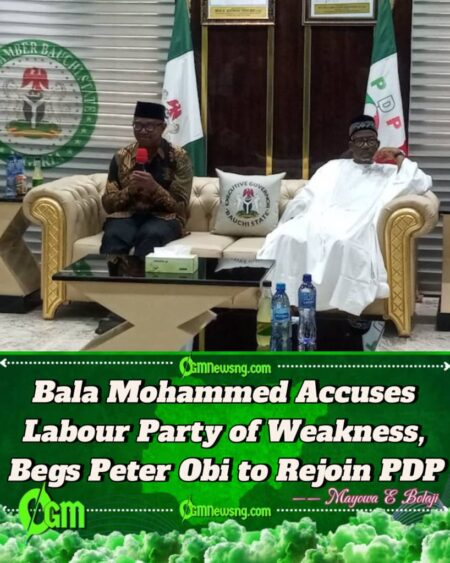 Bala Mohammed Warns Peter Obi: Opposition Will Fail Again Without Your Return to PDP