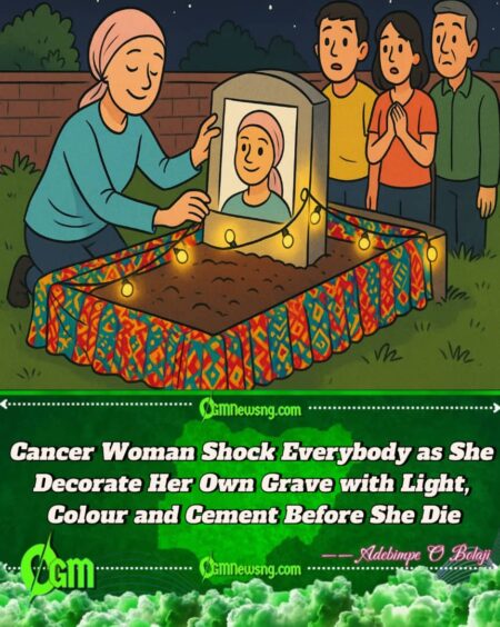 Cancer Patient Shock Pipu As She Design and Decorate Her Own Grave Before Time Reach"