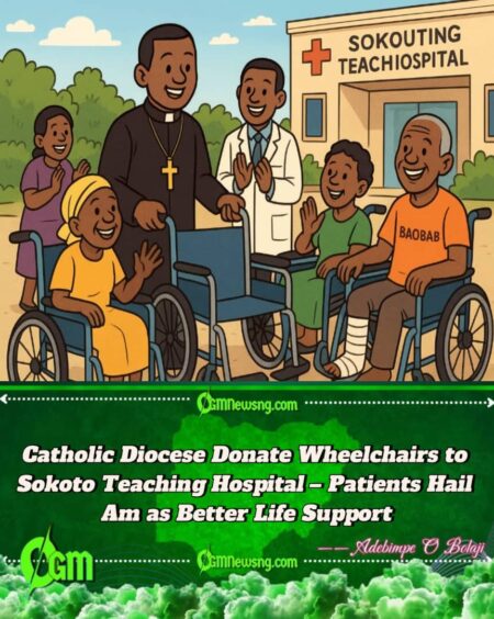 Catholic Diocese Donate Wheelchairs to Sokoto Teaching Hospital – Patients Hail Am as Better Life Support