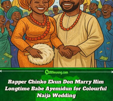Rapper Chinko Ekun Finally Marry Him Longtime Babe Ayemidun for Colourful Naija Wedding – Gbas Gbos Full Gist