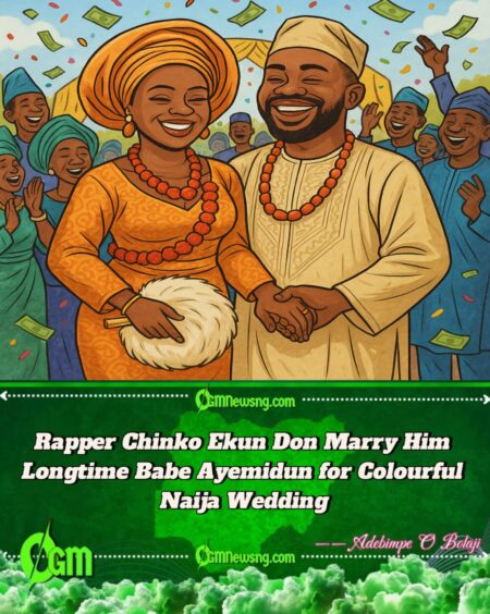 Rapper Chinko Ekun Finally Marry Him Longtime Babe Ayemidun for Colourful Naija Wedding – Gbas Gbos Full Gist