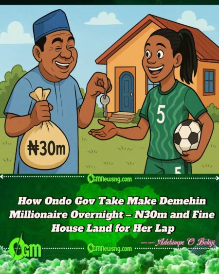 Jackpot for Demehin! Ondo Gov Aiyedatiwa Dash Super Falcons Star N30m Plus Fine House – See Wetin She Talk