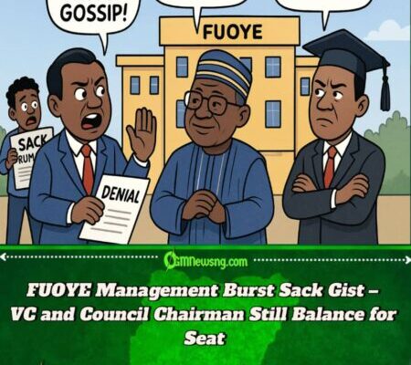 FUOYE Don Deny Sack Rumour – University Talk Say VC and Council Chairman Still Dey Gidigba