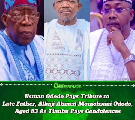 Kogi State Governor Usman Ododo Mourns Father, Receives Condolence Message from President Bola Tinubu