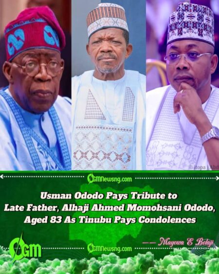 Kogi State Governor Usman Ododo Mourns Father, Receives Condolence Message from President Bola Tinubu