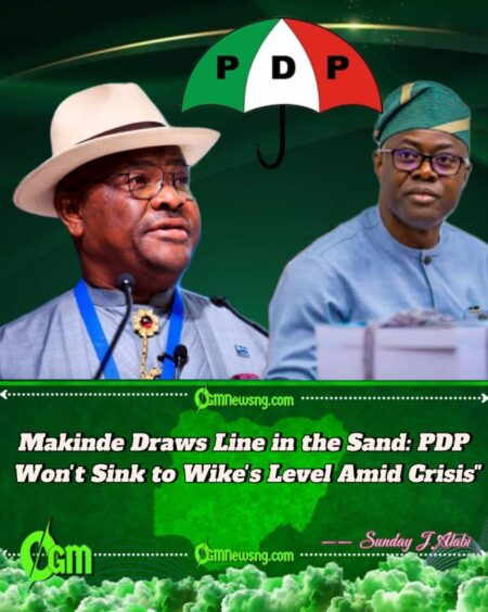 Makinde: PDP Will Not ‘Go into the Gutter’ with Wike as Crisis Deepens"