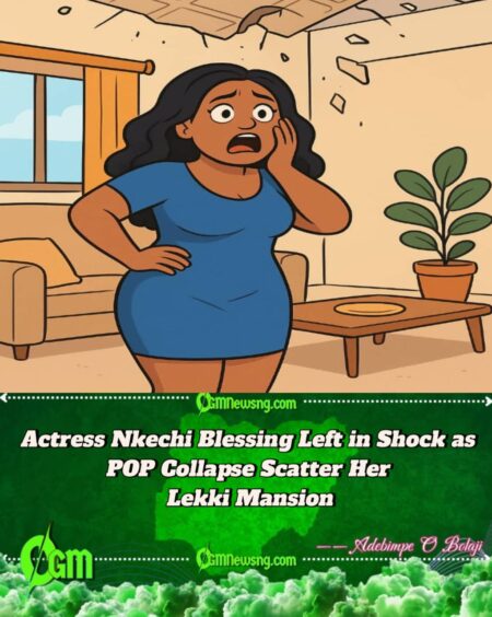 Actress Nkechi Blessing Left in Shock as POP Collapse Scatter Her Lekki Mansion