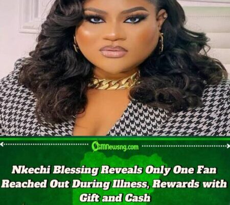 Nkechi Blessing Surprises Loyal Fan with Cash and Gift for Checking Up on Her During Illness