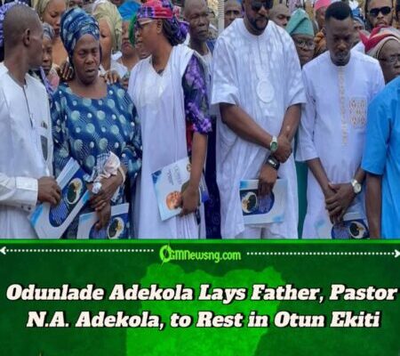 Nollywood Star Odunlade Adekola Buries Father Pastor N.A. Adekola in Otun Ekiti with Emotional Tributes