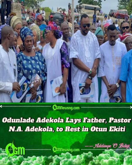 Nollywood Star Odunlade Adekola Buries Father Pastor N.A. Adekola in Otun Ekiti with Emotional Tributes