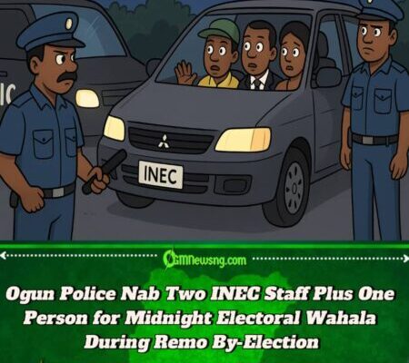 Ogun State Police Block Motor for Night, Catch INEC Pipu