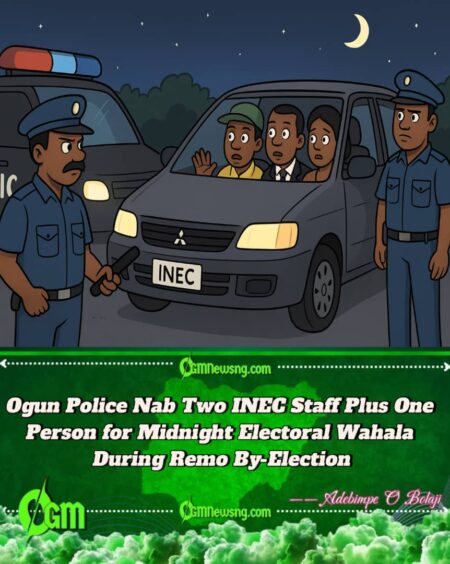 Ogun State Police Block Motor for Night, Catch INEC Pipu
