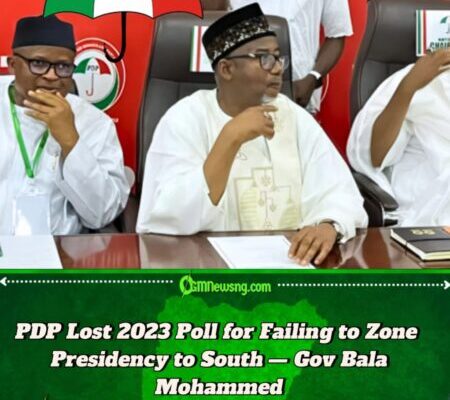 PDP Lost 2023 Poll For Failing To Zone Presidential Ticket To South — Gov Mohammed