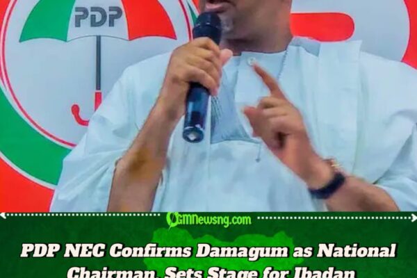 PDP NEC Confirms Damagum as Substantive Chairman