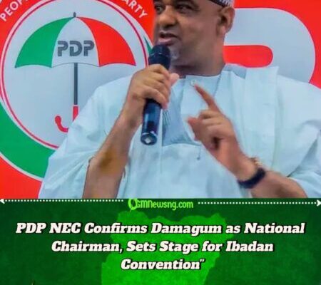 PDP NEC Confirms Damagum as Substantive Chairman