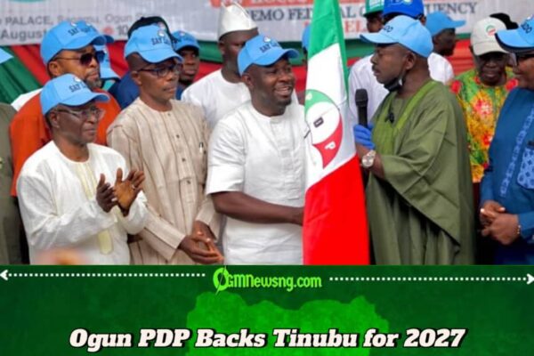 2027: Ogun PDP Endorses Tinubu as Presidential Candidate