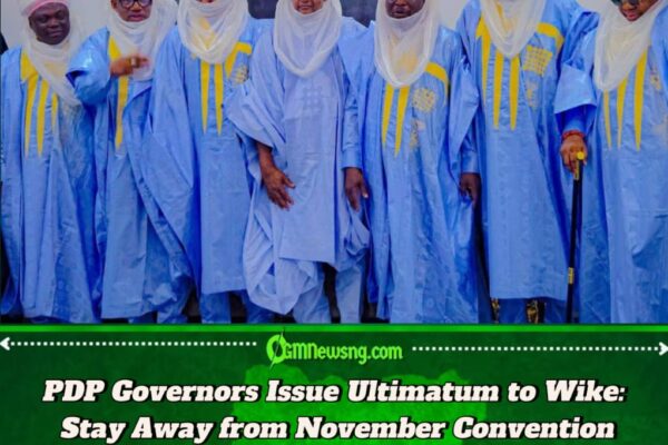PDP Governors Stand Firm Against Wike's Opposition, Vow to Proceed with November 15 Convention in Ibadan