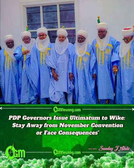 PDP Governors Stand Firm Against Wike's Opposition, Vow to Proceed with November 15 Convention in Ibadan