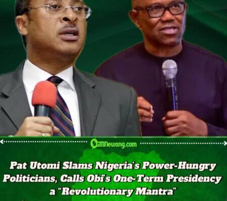 Political Economist Pat Utomi Declares Two-Term Presidency a Scam, Endorses Obi’s One-Term Plan for National Renewal