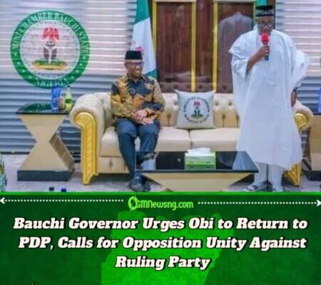 Bauchi Governor Urges Peter Obi to Return to PDP, Calls for United Opposition Front