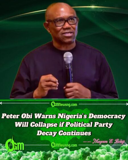 Peter Obi Accuses Ruling Class of Turning Political Parties into Corruption Machines