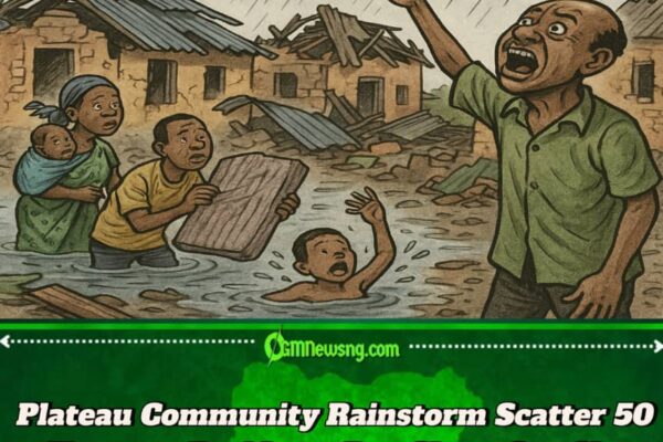 Plateau Community Rainstorm Scatter 50 Houses – Residents Shout Say Na Sky Do Dem Strong Thing