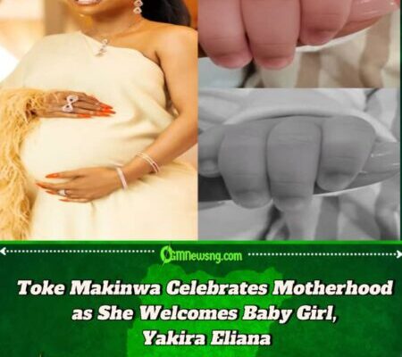 Toke Makinwa Welcomes Baby Girl Yakira Eliana – Media Personality Celebrates Motherhood with Heartfelt Announcement