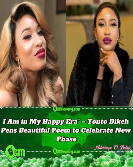 Tonto Dikeh Enters Her ‘Happy Era’ as Nollywood Star Shares Heartfelt Poem on Growth and Healing