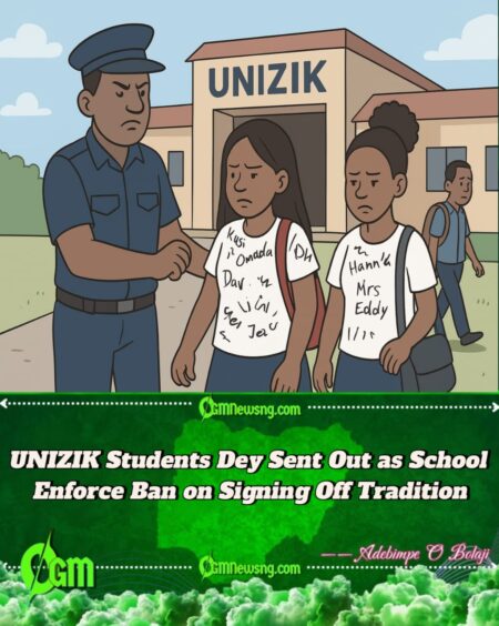 UNIZIK Students Don Face Waka After Breaking ‘Signing Off’ Ban