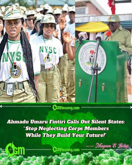 Governor Ahmadu Umaru Fintiri Provokes National Uproar with ₦30,000 NYSC Allowance Hike—Can Other Governors Match Up?