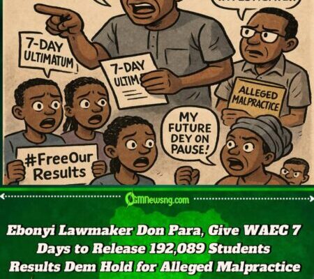 Ebonyi Lawmaker Para Give WAEC 7 Days to Release 192,089 Results Dem Hold Because of Alleged Malpractice