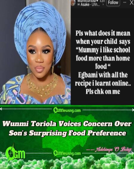 Wunmi Toriola Reacts as Son Prefers School Food Over Her Home Cooking in Viral Post