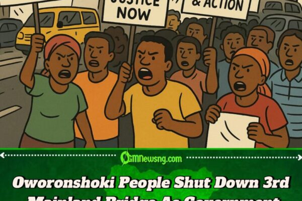 3rd Mainland Bridge Wahala: Oworonshoki People Block Road Over Demolition Palava