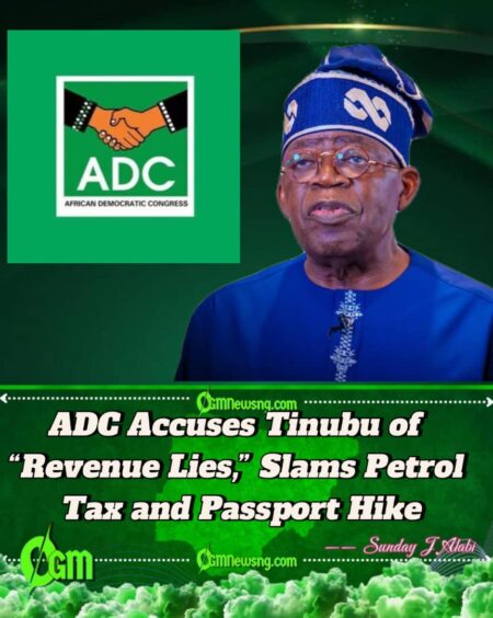 ADC to Tinubu: Your Revenue Claims Based on Lies