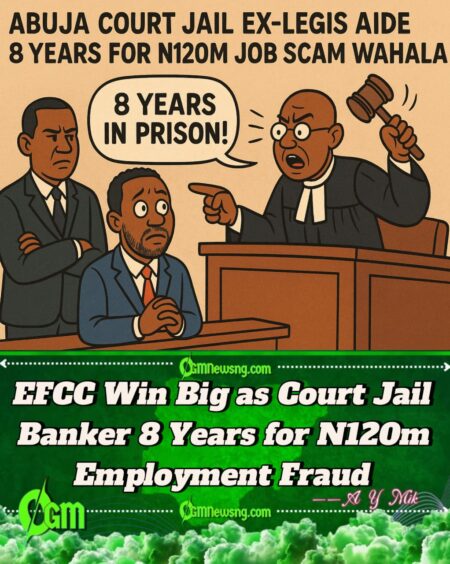 Abuja High Court Jail Ex-Legis Aide 8 Years for N120m Job Scam Wahala
