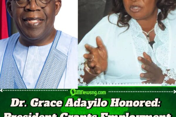Late Dr. Grace Adayilo’s 4 Children Granted Instant Employment by President Tinubu