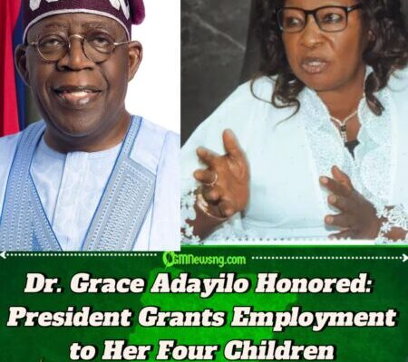 Late Dr. Grace Adayilo’s 4 Children Granted Instant Employment by President Tinubu