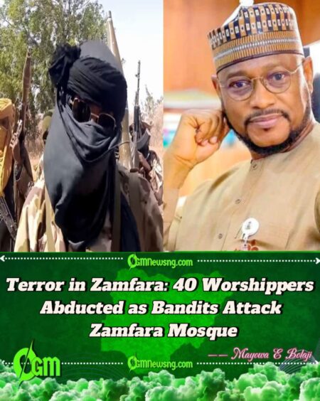 Armed Bandits Storm Mosque in Zamfara, Abducting 40 worshippers During Morning Prayers