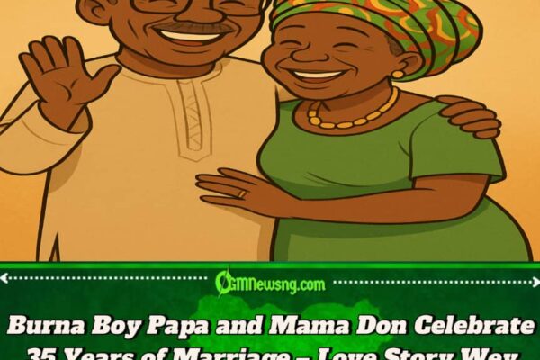 Burna Boy Papa and Mama Don Celebrate 35 Years of Marriage – Love Still Dey Strong