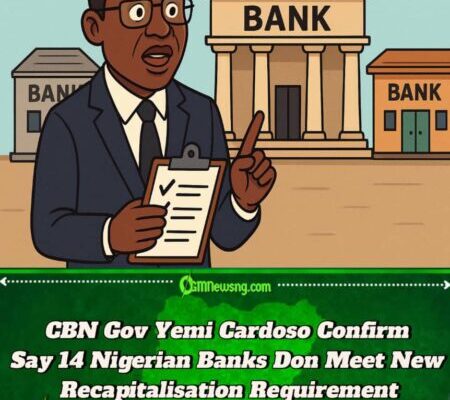 CBN Gov Yemi Cardoso Talk Say 14 Nigerian Banks Don Meet New Capital Requirement