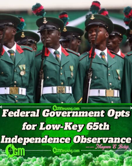 Federal Government Cancels Nigeria’s 65th Independence Day Parade
