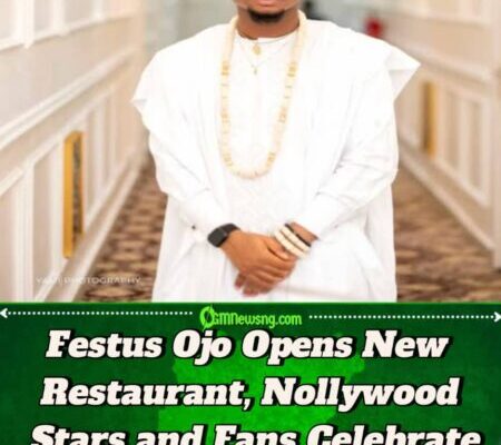 Iyabo Ojo’s Son Festus Ojo Launches Restaurant, Receives Massive Support