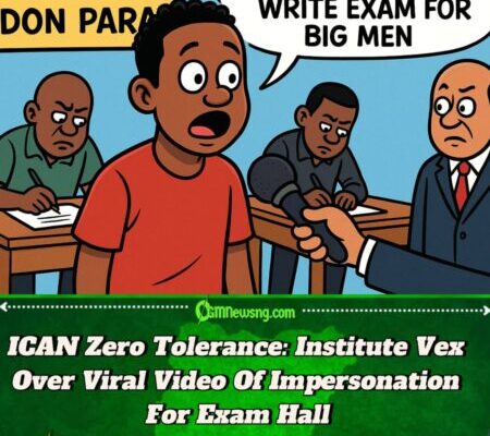 ICAN Vex Over Viral Video of “Runs People” Wey Write Exam For Candidates – Investigation Don Start