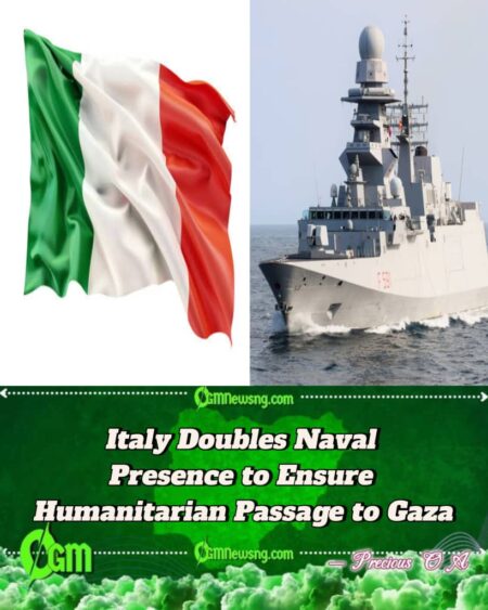 Italy Strengthens Humanitarian Convoy With Second Naval Escort to Gaza