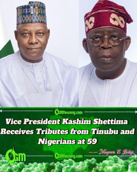 Vice President Kashim Shettima Celebrates 59th Birthday with Praise from President Tinubu