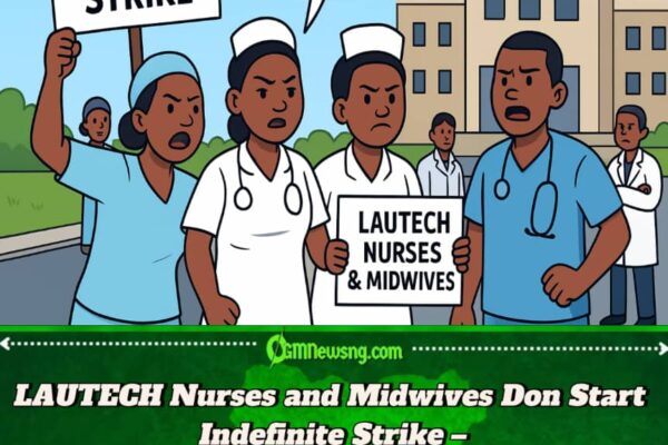 LAUTECH Nurses and Midwives Don Enter Indefinite Strike – Minimum Wage and Welfare Wahala Scatter Hospital