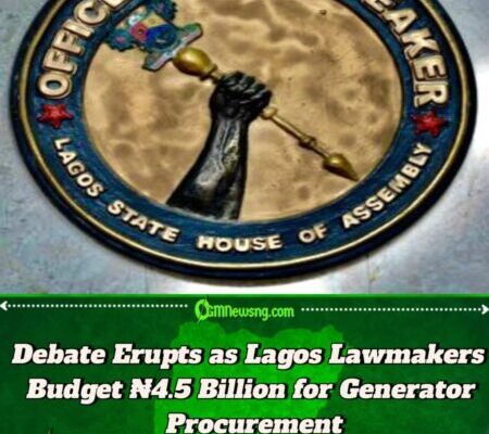 Lagos House of Assembly Approves ₦4.5 Billion for 50KVA Generators for Lawmakers